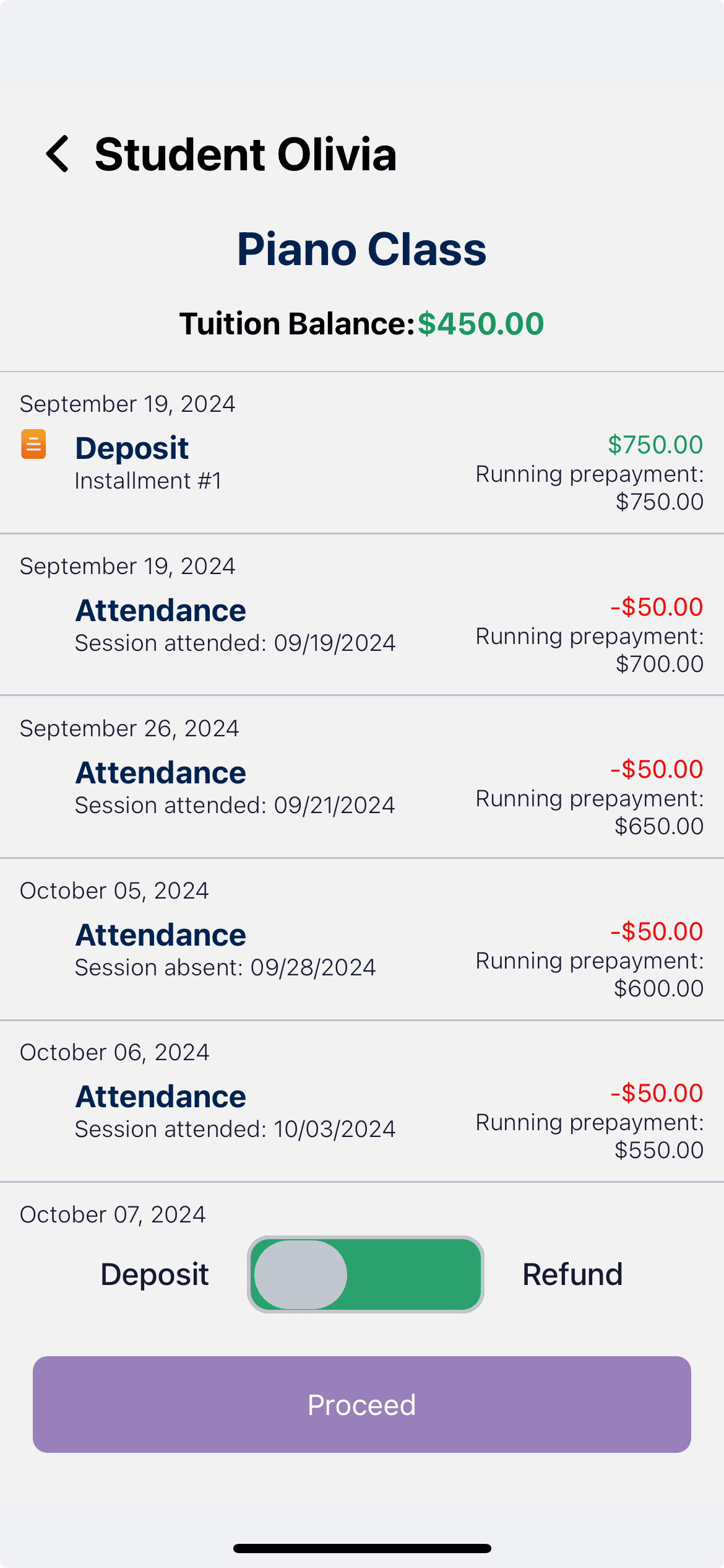 Payment Activity Invoice and Payment Management - UpKeepDay