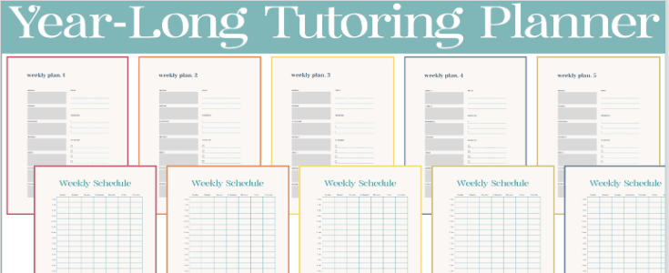 Tutoring Planner Template