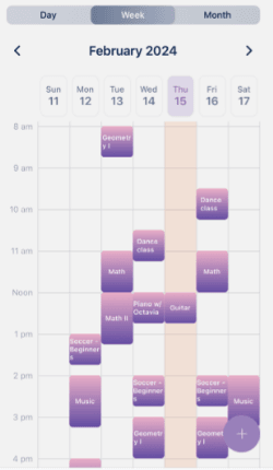 UpkeepDay: Week View