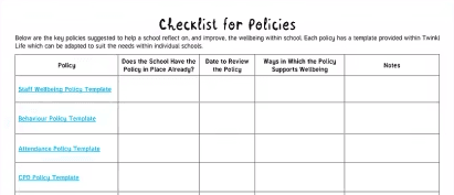 Tutoring Policy Template